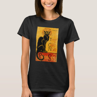 ヴィンテージツアーデュチャットノワール黒猫ハロウィーン Tシャツ