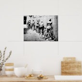 ヴィンテージツアードフランスサイクリストの1970年代のストップピーク ポスター (キッチン)