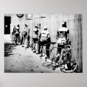 ヴィンテージツアードフランスサイクリストの1970年代のストップピーク ポスター (正面)