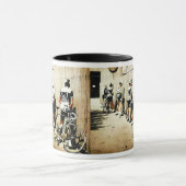 ヴィンテージツアードフランスサイクリストの1970年代のストップピーク マグカップ (中央)