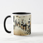 ヴィンテージツアードフランスサイクリストの1970年代のストップピーク マグカップ (左)