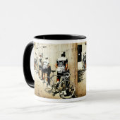 ヴィンテージツアードフランスサイクリストの1970年代のストップピーク マグカップ (正面左)