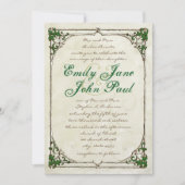 ヴィンテージツイアイビーフレーム結婚式招待状 招待状 (正面)