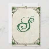 ヴィンテージツイアイビーフレーム結婚式招待状 招待状 (裏面)