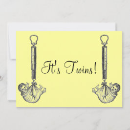 ヴィンテージツインベビー発表 案内状