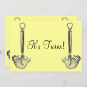 ヴィンテージツインベビー発表 案内状 (正面/裏面)