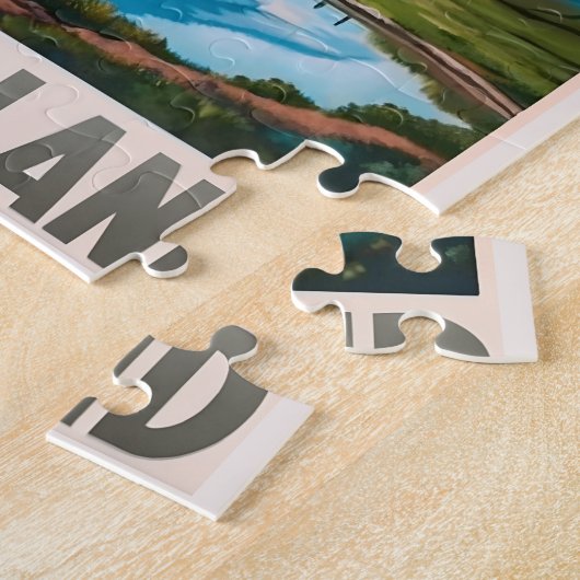 ヴィンテージツェルマットスイスマッターホルン ジグソーパズル (側面)