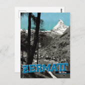 ヴィンテージツェルマットスイスMatterhorn旅行ポスト ポストカード (正面/裏面)