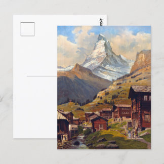 ヴィンテージツェルマットスイスMatterhorn旅行 ポストカード