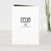 ヴィンテージツキセドバチュラーパーティ招待状 招待状 (裏面)