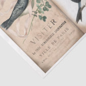 ヴィンテージツバメと花春 薄葉紙 (詳細)