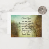 ヴィンテージツリーありがとう  ノートカード (正面/裏面インサイチュ)