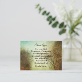 ヴィンテージツリーありがとう  ノートカード