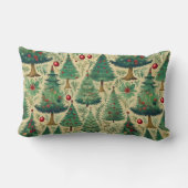 ヴィンテージツリーのクリスマス ランバークッション (裏面)