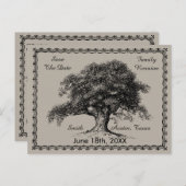 ヴィンテージツリーアウトドア素朴ファミリ懇親会 案内ポストカード (正面/裏面)