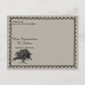 ヴィンテージツリーアウトドア素朴ファミリ懇親会 案内ポストカード (裏面)