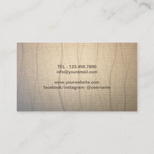 ヴィンテージツリーオブライフウェルネスセラピーヘルススパ 名刺 (裏面)