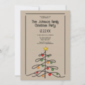 ヴィンテージツリーチャーム:メリークリスマスパーティー シーズンカード (正面)