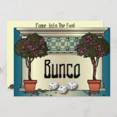 ヴィンテージツリーバラアールデコバンコ招待状 招待状 (正面/裏面)