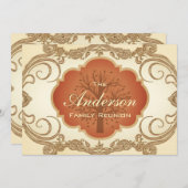 ヴィンテージツリーフローラファミリ懇親会招待状 招待状 (正面/裏面)