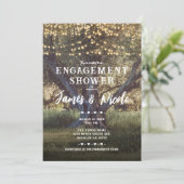ヴィンテージツリーライトウッズフォレスト婚約シャワー 招待状 (スタンド正面)