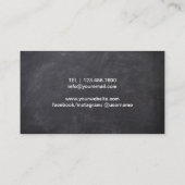 ヴィンテージツリールーツチョークエレガントボード 名刺 (裏面)