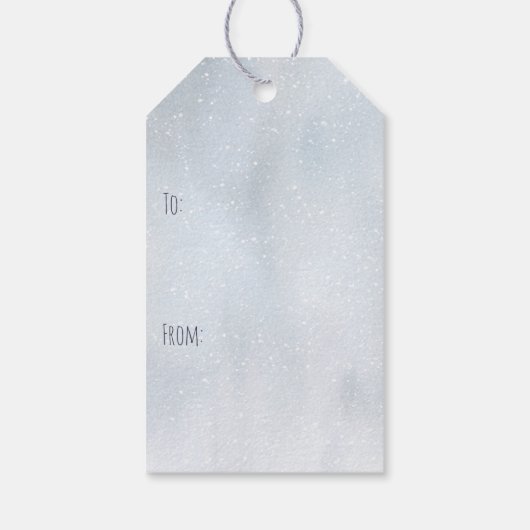 ヴィンテージツリー付きブルートラック ギフトタグ (裏面)