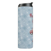 ヴィンテージツリー付き赤おもちゃのトラック タンブラー (回転左)