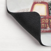 ヴィンテージツリー付き赤おもちゃのトラック マウスパッド (コーナー)