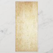 ヴィンテージツリー素朴ストリングライトスリムディナーメニュー メニュー (裏面)