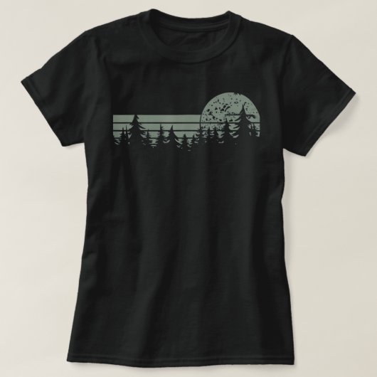 ヴィンテージツリー自然アウトドア野生動物G Tシャツ (デザイン正面)