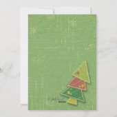 ヴィンテージツリー&カンディケインホリデーフォトフラットカード シーズンカード (裏面)