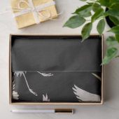 ヴィンテージツルの鳥アジアの珍重 薄葉紙 (ギフト)