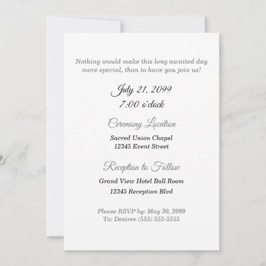 ヴィンテージツーグルームズゲイ結婚ズ 招待状 (裏面)