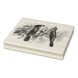 ヴィンテージツーバードアンティークゴムスタンプ ラバースタンプ