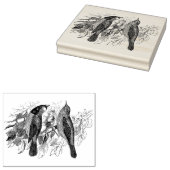 ヴィンテージツーバードアンティークゴムスタンプ ラバースタンプ (押印)