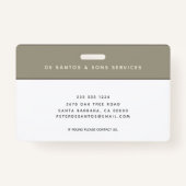 ヴィンテージツールイラストの大工 バッジ (裏面)