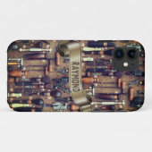 ヴィンテージツール大工Lアンティークキッチンガジェット Case-Mate iPhoneケース (裏面(横))