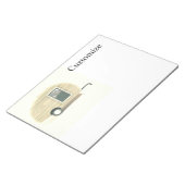 ヴィンテージティアドトレーラージプシーキャラバン ノートパッド (アングル)