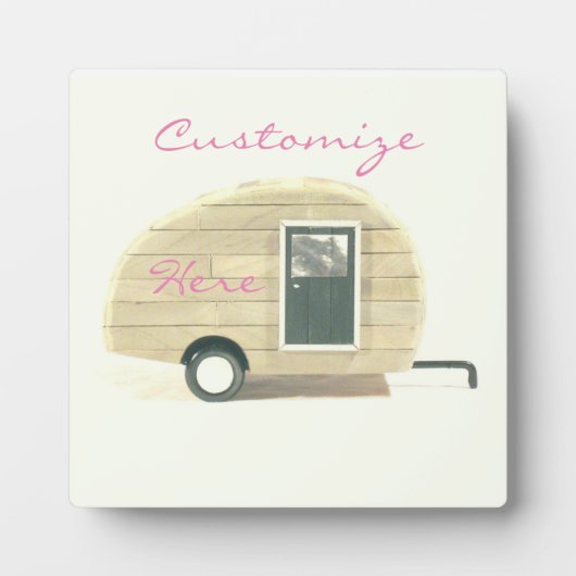 ヴィンテージティアドトレーラージプシーキャラバン フォトプラーク (正面)