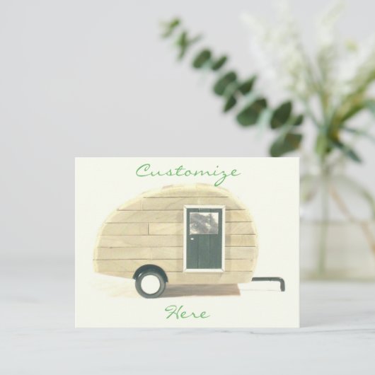 ヴィンテージティアドトレーラージプシーキャラバン ポストカード (スタンド正面)