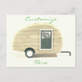 ヴィンテージティアドトレーラージプシーキャラバン ポストカード (正面)