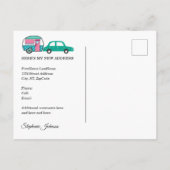 ヴィンテージティアドロップキャンパー山脈アドレス変更 案内ポストカード (裏面)