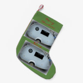 ヴィンテージティアドロップトレーラキャラバンThunder_Cove スモールクリスマスストッキング (正面 (吊り時))