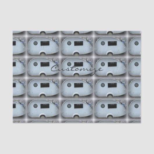 ヴィンテージティアドロップトレーラキャラバンThunder_Cove 薄葉紙 (正面)