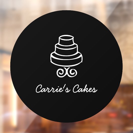 ヴィンテージティアド・ケーキロゴベーカリー ウィンドウサイン (シート2)