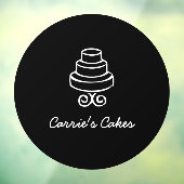 ヴィンテージティアド・ケーキロゴベーカリー ウィンドウサイン (シート3)