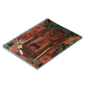 ヴィンテージティキアロハハワイアントロピカル素朴アイランド ノートブック (左側)