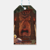 ヴィンテージティキアロハハワイアンルアウ（ハワイ式宴会）バースデーパーティー ギフトタグ (裏面)