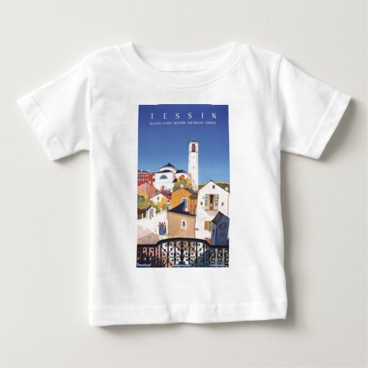 ヴィンテージティチーノテッシンカントンスイス ベビーTシャツ (正面)